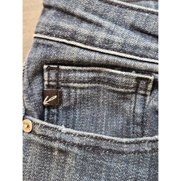 Kancan Mid Rise Skinny Stretch Jeans Women's Size 11/29 Blue - Picture 4 of 10